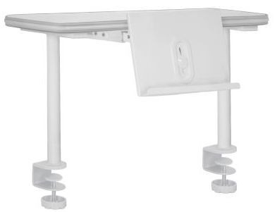 Biela, rozmer 25x65 cm (32U5), s držiakom na knihy