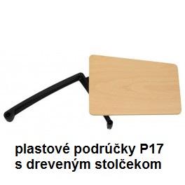 PP opierky rúk P17 + drevený stolík odklápací