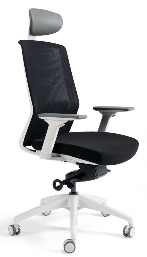 BESTUHL Kancelárska stolička J17 WHITE SP čierna