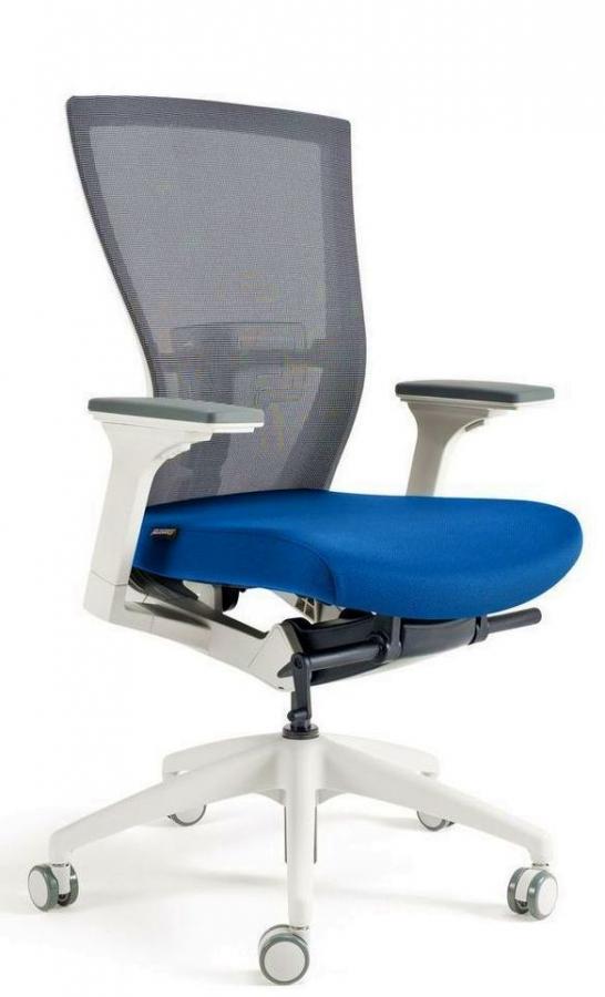 OFFICE PRO bestuhl Kancelárska stolička MERENS WHITE BP modrá