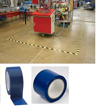 COBA VYZNAČOVACIA výstražná podlahová priemyselná páska 50 mm x 33 m MODRÁ