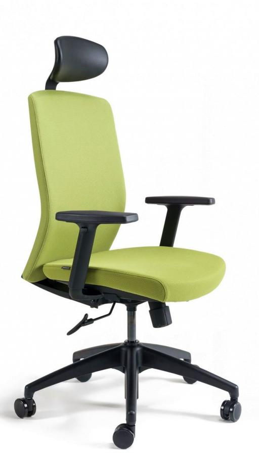 OFFICE PRO bestuhl Kancelárska stolička J2 ECO BLACK SP zelená