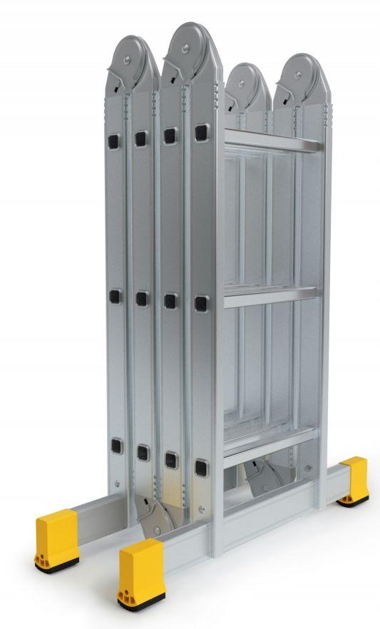 ALVE Rebrík hliníkový štvordielny kĺbový 4410 PROFI PLUS FORTE