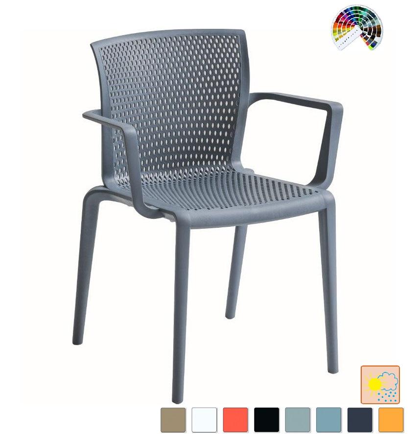 ALBA Dizajnová gastro stolička SPIKER plast