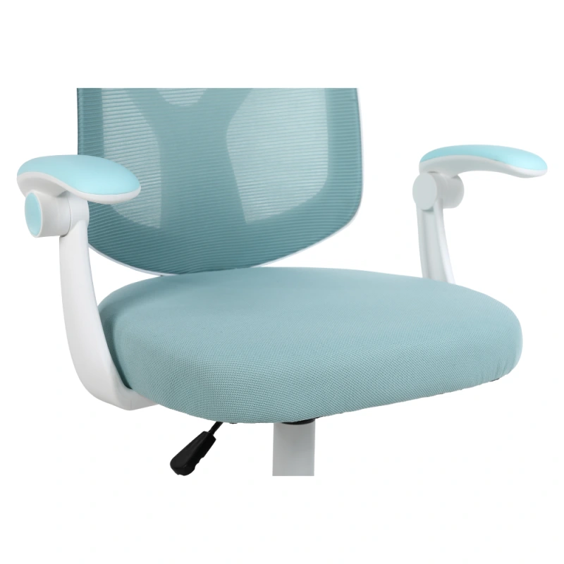 Kancelárske kreslo, modrá/biela, SOLARI 11