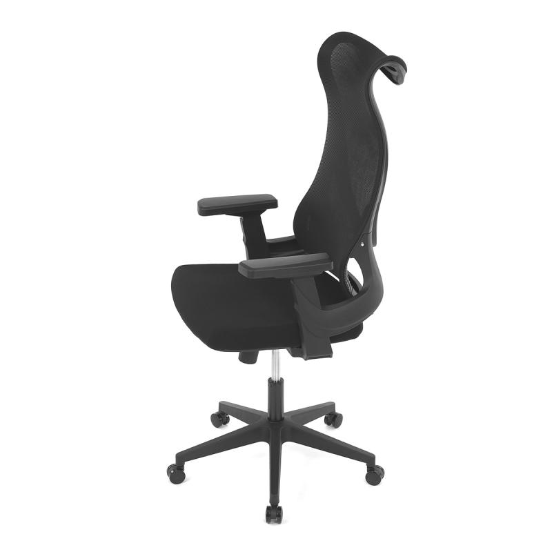 Kancelárska stolička KA-S248 BK čierny MESH, čierny plast