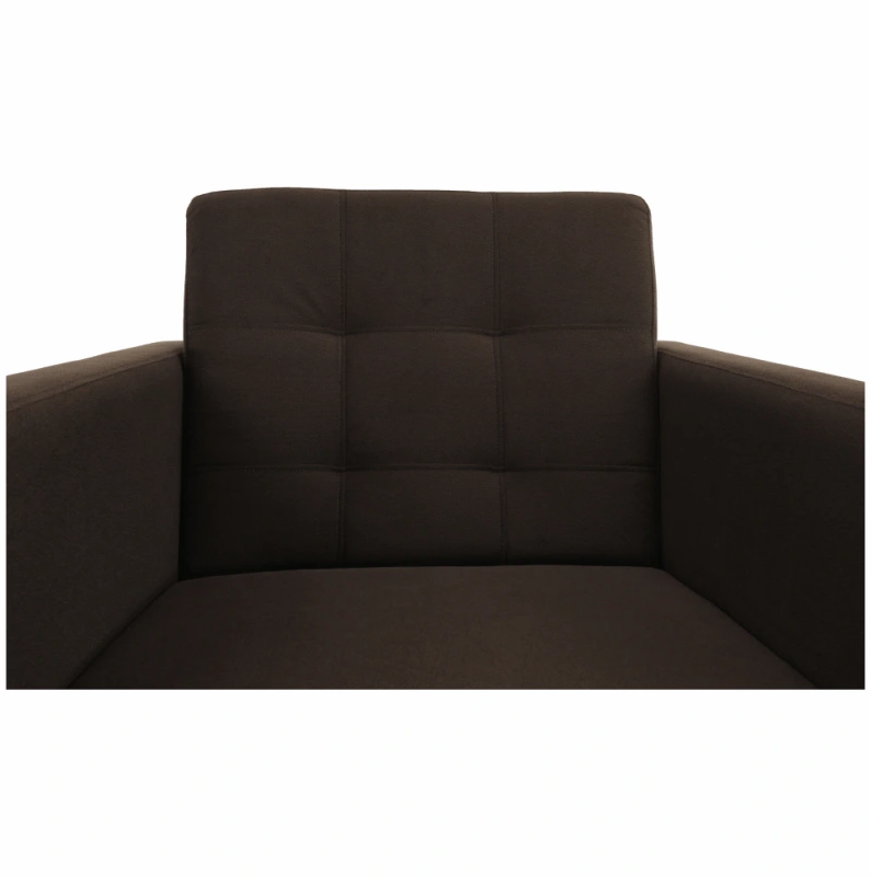 Celočalúnené kreslo, čokoládová látka, AMEDIA 6