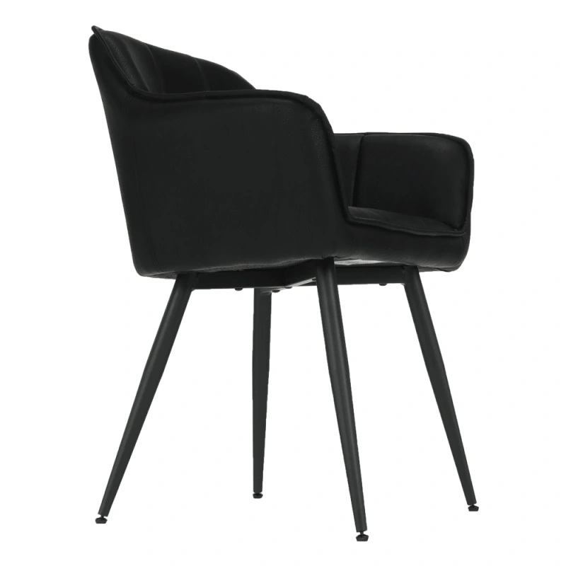 Dizajnové kreslo, čierna, TOPAZ 6