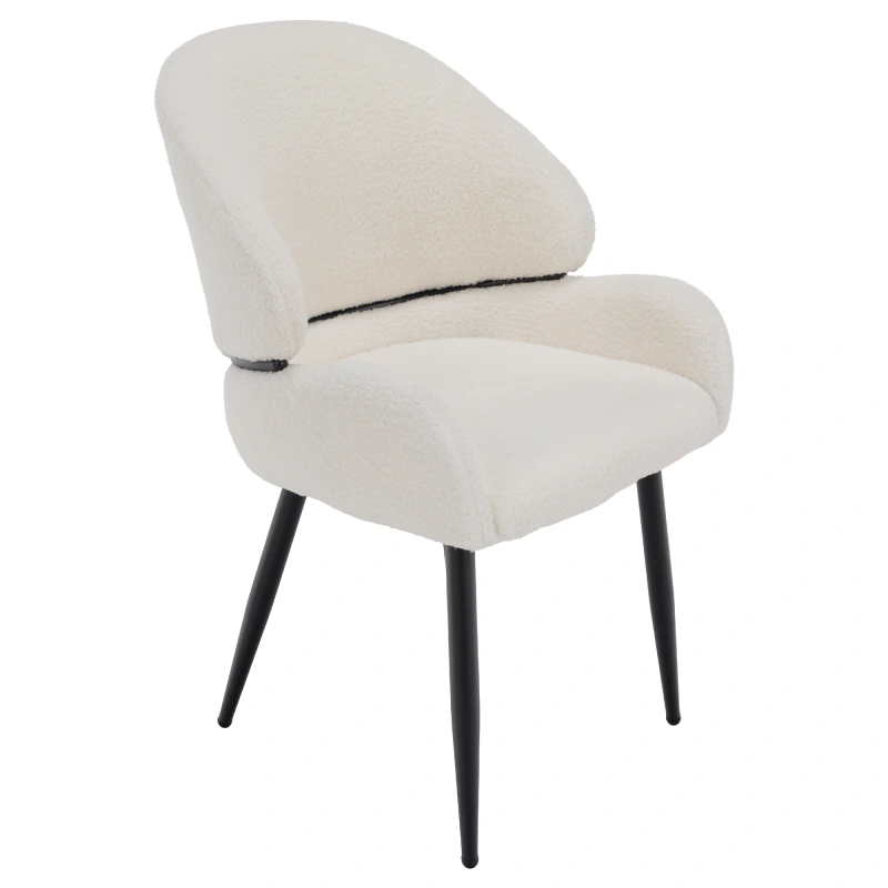 Jedálenská stolička, biela/čierna, SANAKO TYP 1 3