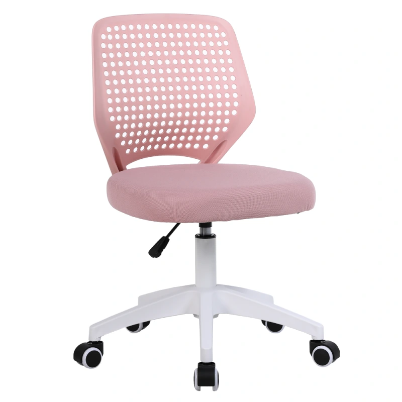 Otočná stolička, ružová/biela, SATOZ