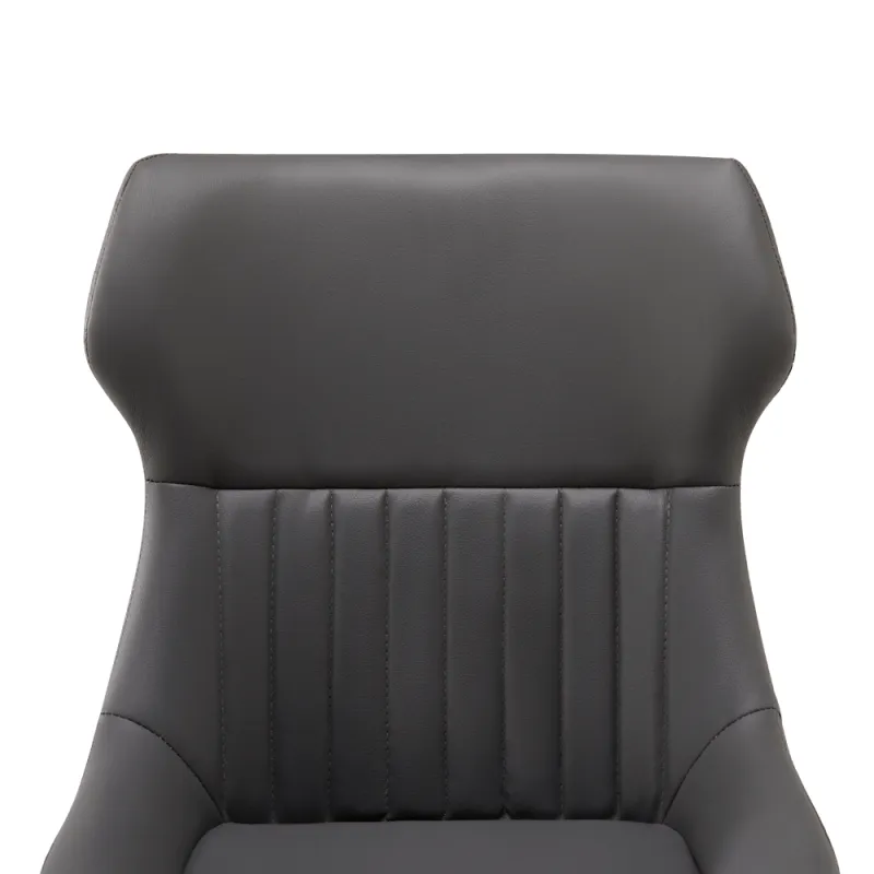 Jedálenská stolička, tmavosivá/čierna, SAGARA