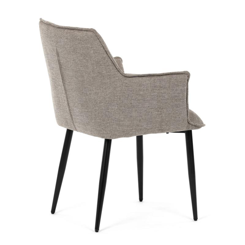 Jídelní židle, béžová, hladká látka, DCH-J2139 LAN2 5