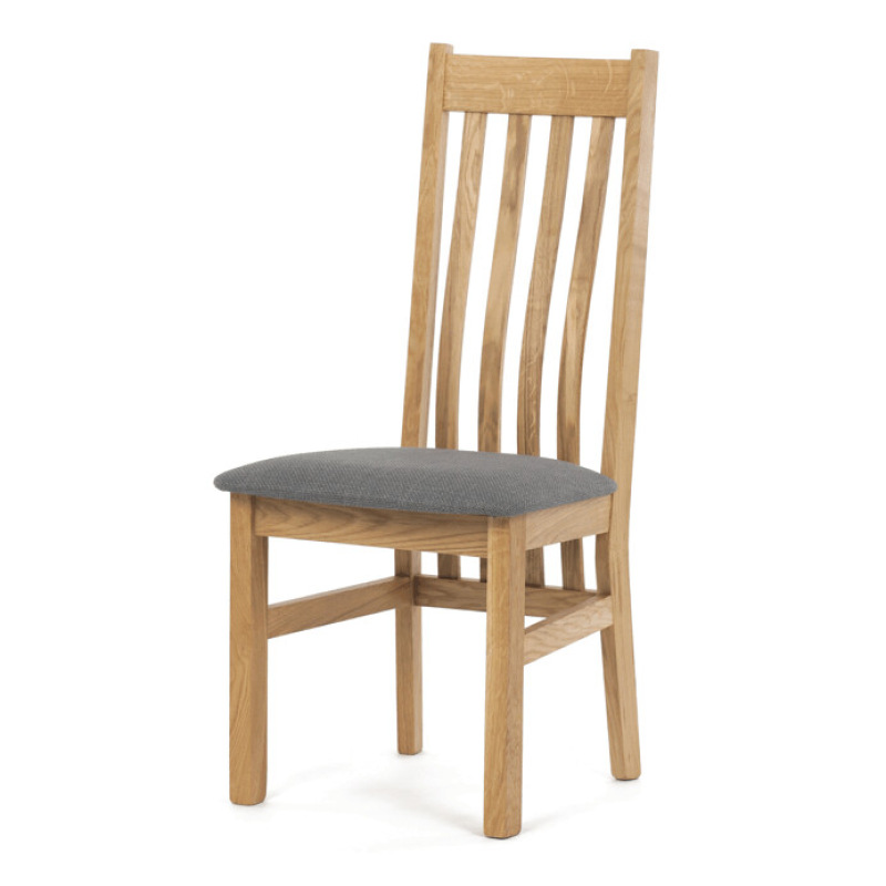 Jedálenská stolička, prírodná, masív, C-2100 GREY2