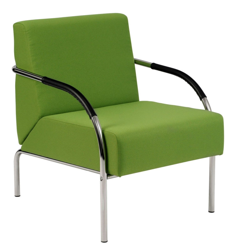 Kancelárska sedačka SALMA 1-sedák čalúnenie KOŽENKA Valencia, Silvertex 4