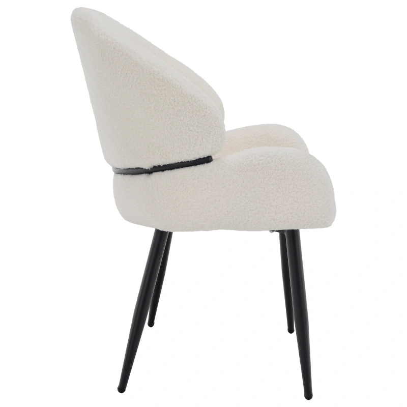 Jedálenská stolička, biela/čierna, SANAKO TYP 1 4