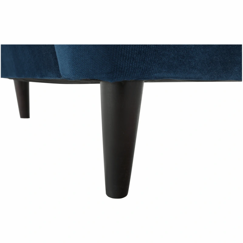 Kreslo ušiak, modrá/orech, RUFINO 3 NEW 8