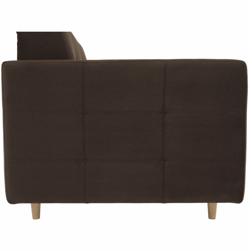 Celočalúnené kreslo, čokoládová látka, AMEDIA 10