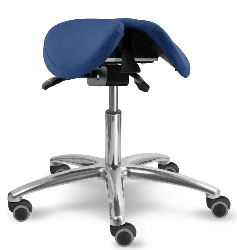 Sedlová zdravotnícka stolička 1214 S DENT čalúnenie KOŽENKA Silvertex, Mediflex 4