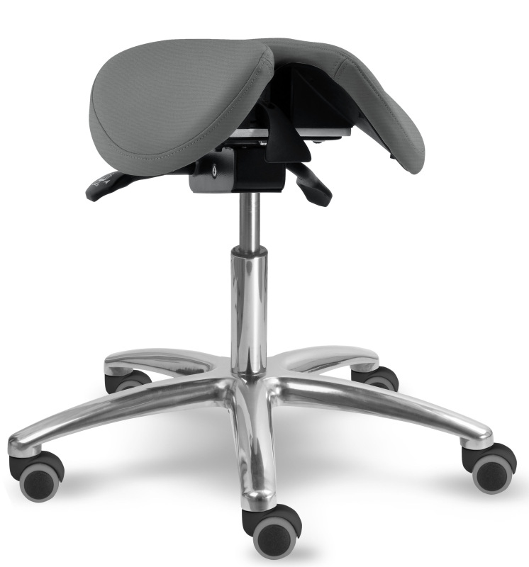 Sedlová zdravotnícka stolička 1214 S DENT čalúnenie KOŽENKA Silvertex, Mediflex 2