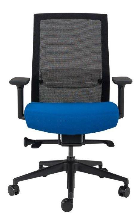 BESTUHL Kancelárska stolička S27 BLACK modrá
