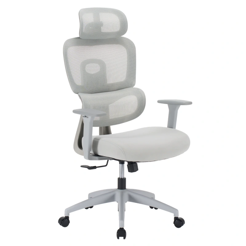 Kancelárske kreslo, svetlosivá/sivá, ERMEN