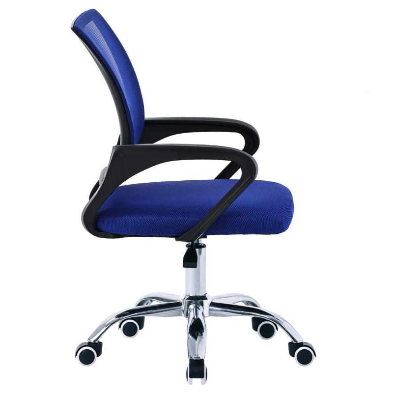 Kancelárska stolička KA-L103 BLUE modrá látka MESH a sieťovina MESH