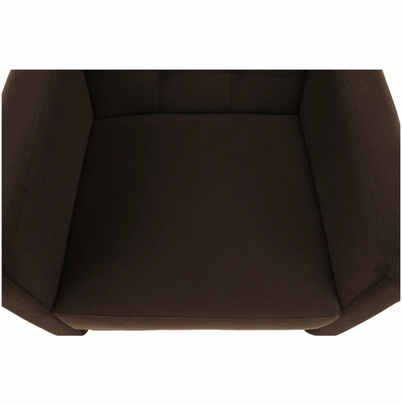 Celočalúnené kreslo, čokoládová látka, AMEDIA 5