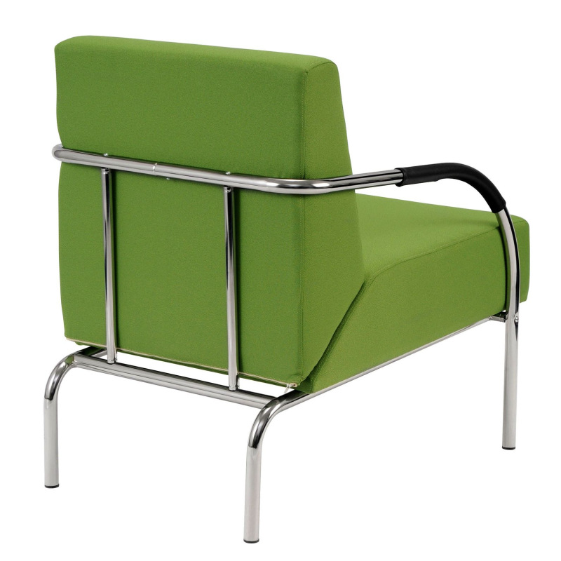 Kancelárska sedačka SALMA 1-sedák čalúnenie KOŽENKA Valencia, Silvertex 2