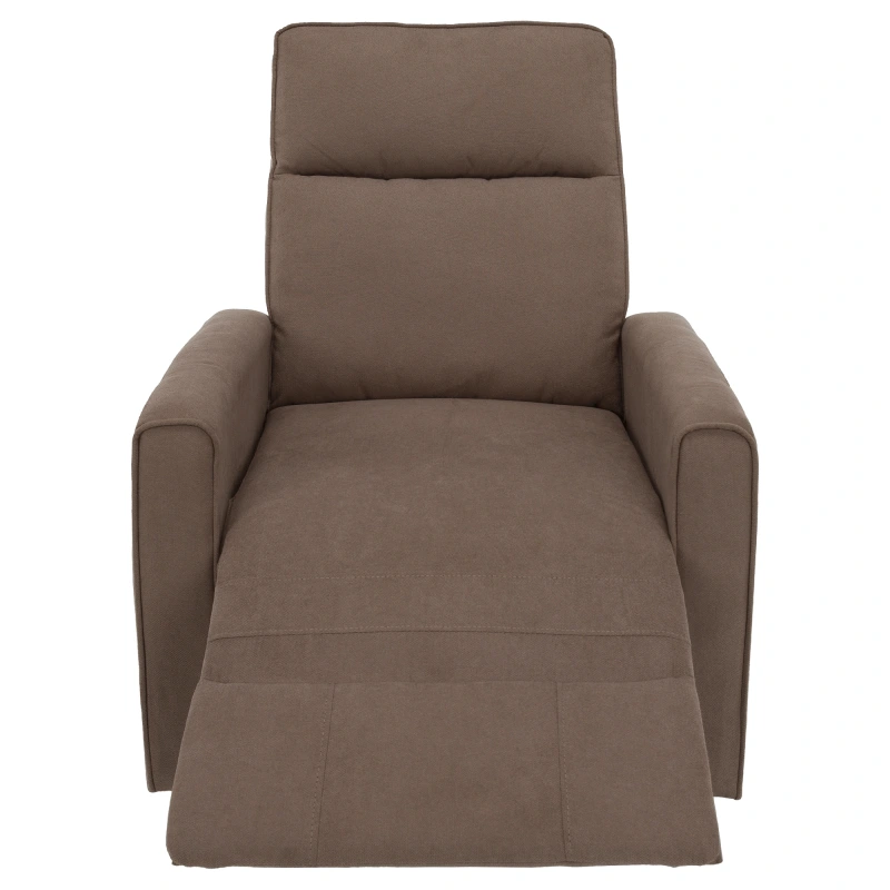 Relaxačné otočné kreslo, sivohnedá Taupe, MEKENZI 12