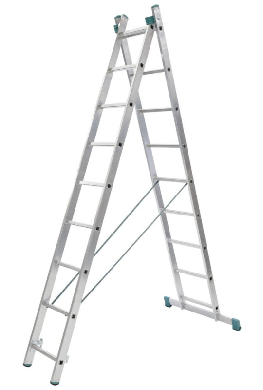 ALVE Rebrík hliníkový dvojdielny univerzálny 7509 PROFI EUROSTYL