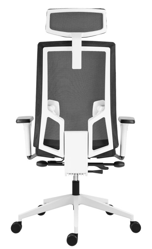Kancelárska stolička 2900 SYN SL LAPEL BLACK WHITE čalúnenie PRINCE pravá koža 9