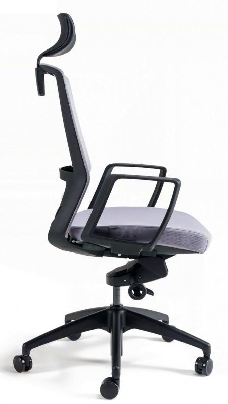 BESTUHL Kancelárska stolička J17 BLACK SP sivá