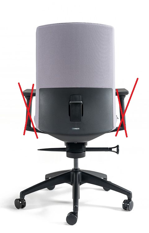 OFFICE PRO bestuhl Kancelárska stolička J2 BLACK BP šedá bez podrúčok 4