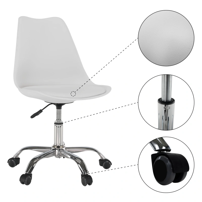 Kancelárska stolička, biela, DARISA NEW 11