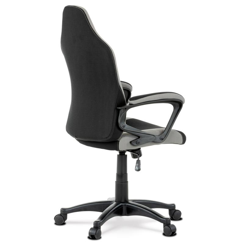 Kancelárska a herná stolička KA-L611 PINK, ružová, sivá a čierna látka