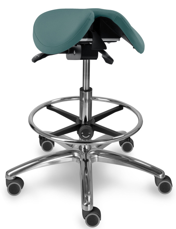 Sedlová zdravotnícka stolička 1214 S DENT čalúnenie KOŽENKA Silvertex, Mediflex 17