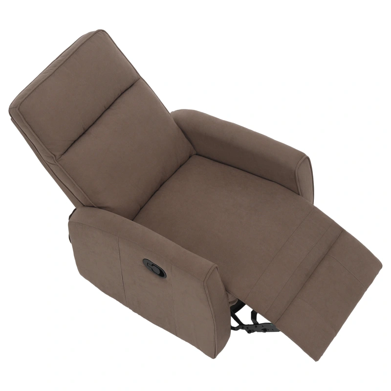 Relaxačné otočné kreslo, sivohnedá Taupe, MEKENZI 20