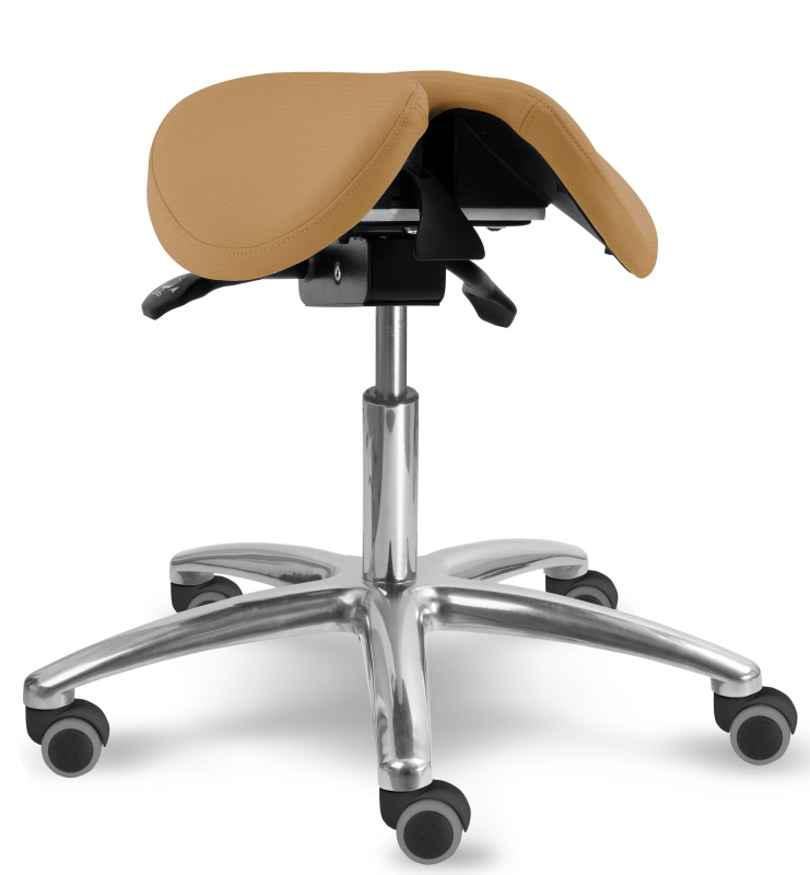 Sedlová zdravotnícka stolička 1214 S DENT čalúnenie KOŽENKA Silvertex, Mediflex 7