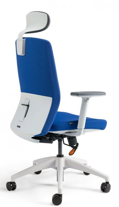 OFFICE PRO bestuhl Kancelárska stolička J2 ECO WHITE SP modrá