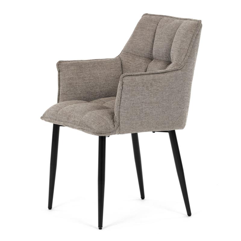 Jídelní židle, béžová, hladká látka, DCH-J2139 LAN2 2