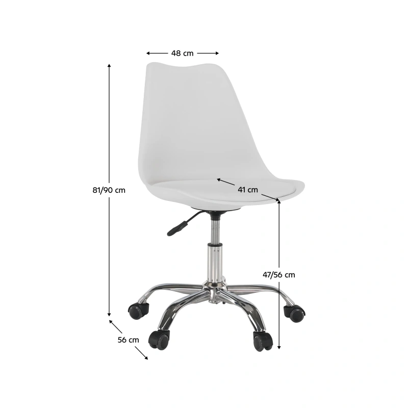 Kancelárska stolička, biela, DARISA NEW 12