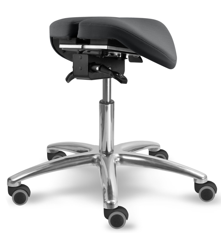 Sedlová zdravotnícka stolička 1214 S DENT čalúnenie KOŽENKA Silvertex, Mediflex 8