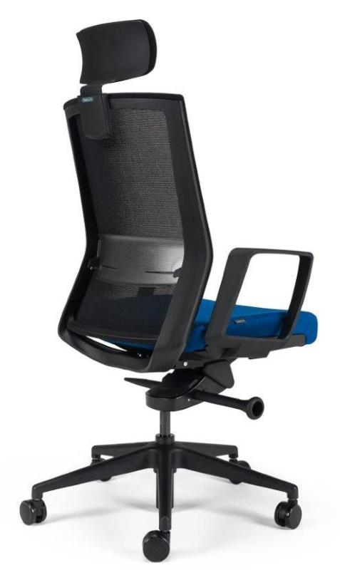 BESTUHL Kancelárska stolička S27 BLACK modrá