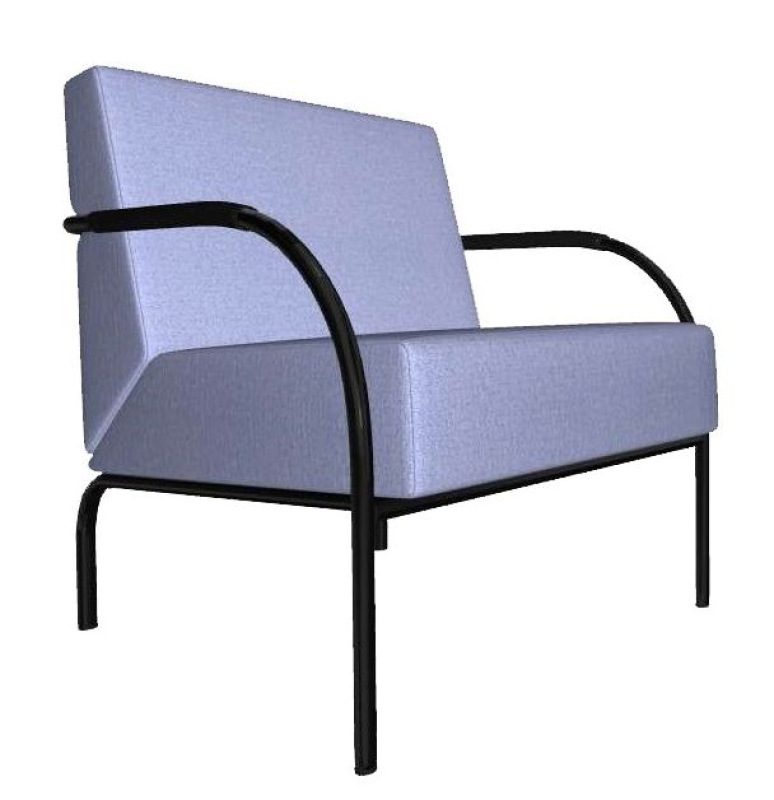 Kancelárska sedačka SALMA 1-sedák čalúnenie KOŽENKA Valencia, Silvertex 7