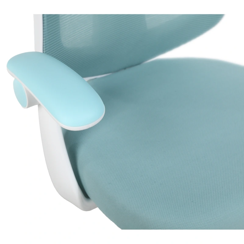 Kancelárske kreslo, modrá/biela, SOLARI 13