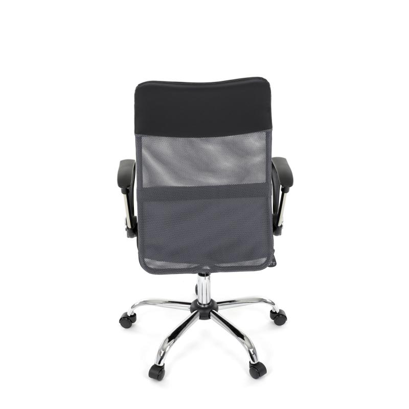 Kancelářská židle, houpací mechanismus, šedá síťovina, KA-E305 GREY 10