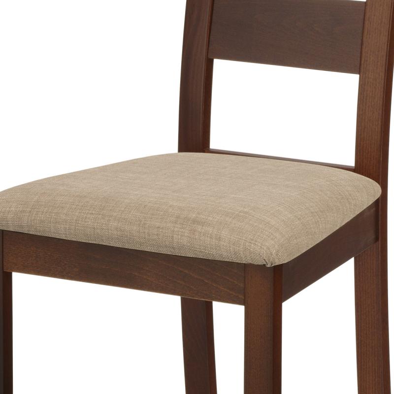 Jedálenská stolička BC-2603 WAL, orech/látka béžová