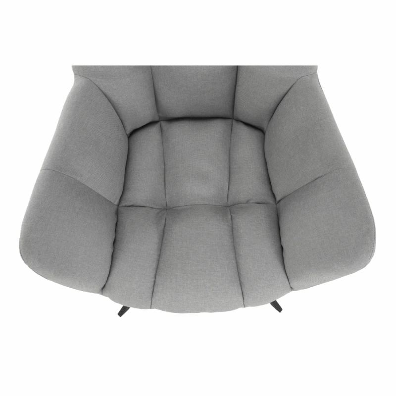 Dizajnové otočné kreslo, sivá/čierna, KOMODO 9