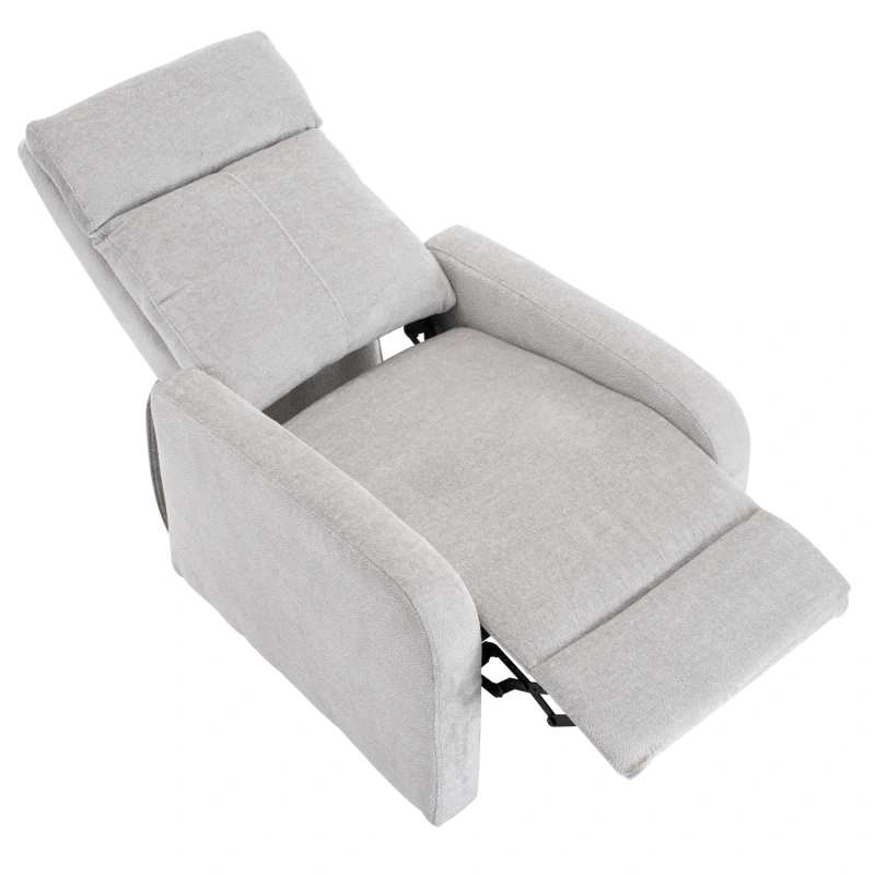 Relaxačné kreslo, sivá látka Aphrodite, KRESO NEW 8