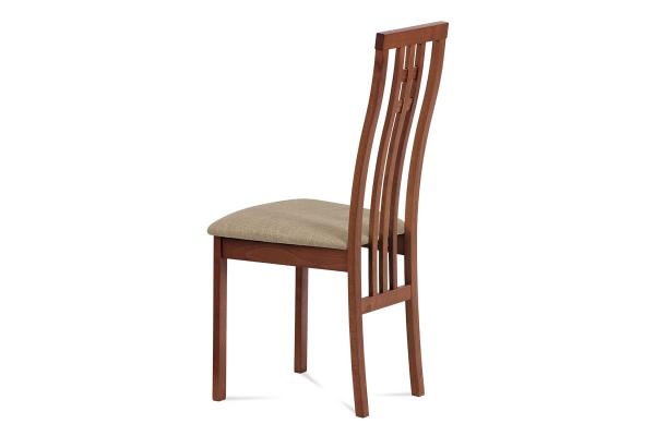 Jedálenská stolička BC-2482 TR3, čerešňa/látka béžová